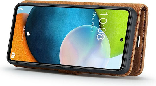 Crazy Horse Калъф Портмоне Кафяв За Samsung Galaxy A53 5G