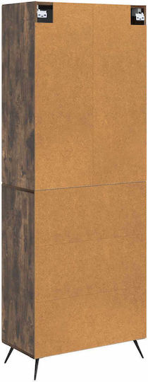 Bookcases Smoked Oak Wood (2 pcs) 69x34.5x180 cm