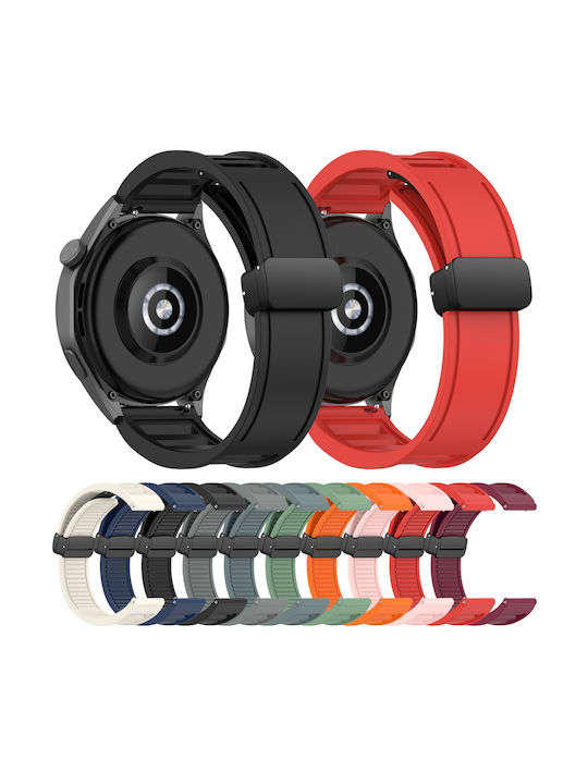 Каишка за Garmin Forerunner 255 265 Vivoactive 4/venu 2 22mm Силиконова Релефна С Магнитно Закопчаване Starlight