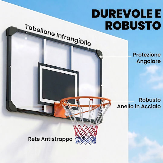 Sportnow Basketball Hoop with Backboard 113 x 73cm and Net