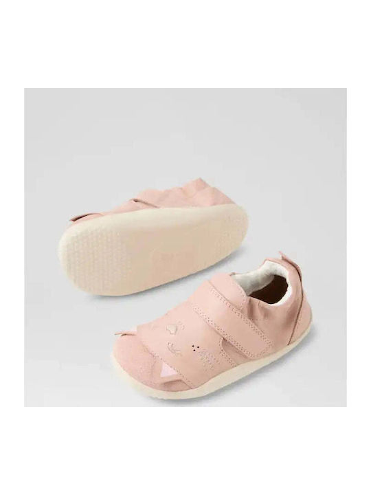 Bobux Pink Baby Soft-Sole Sneakers Xplorer
