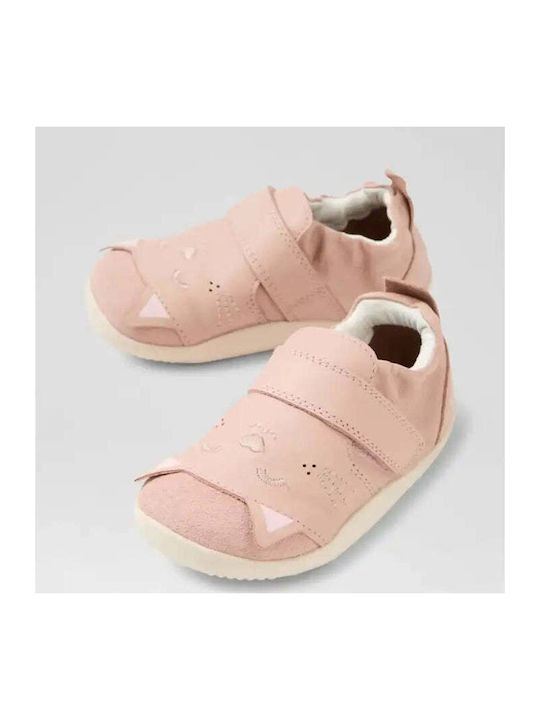 Bobux Pink Baby Soft-Sole Sneakers Xplorer