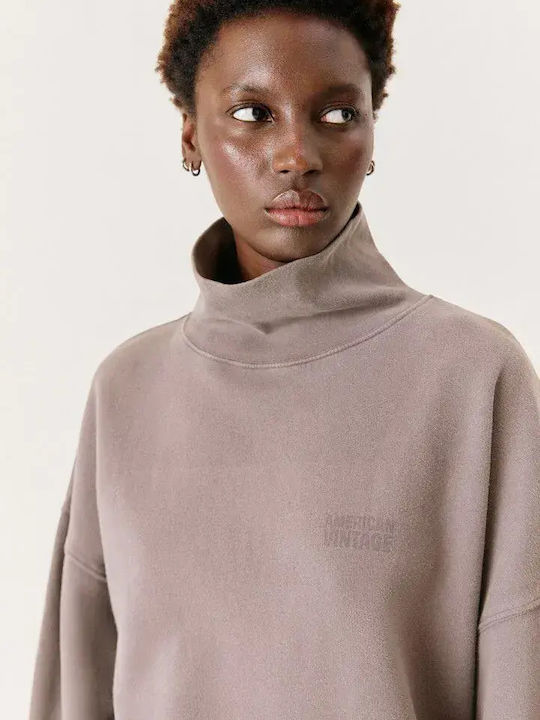 Women's Long Sleeve Cotton Sweater Grey