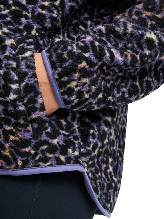 Waves Warmth Fleece Γυναικεία Ζακέτα Leopard