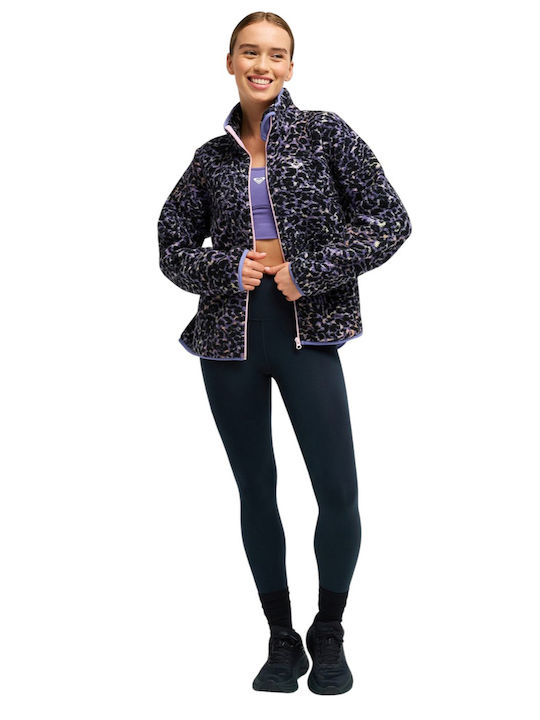 Waves Warmth Fleece Γυναικεία Ζακέτα Leopard
