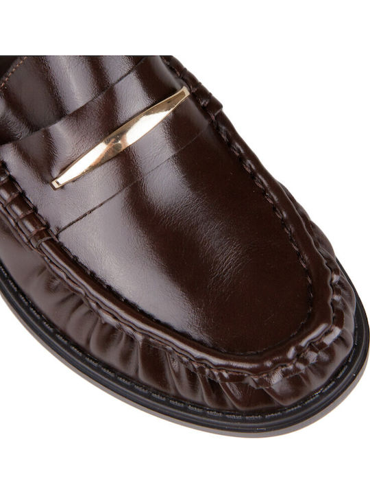 Women's Loafers in Brown Colour