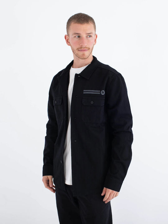 Long Sleeve Black Overshirt