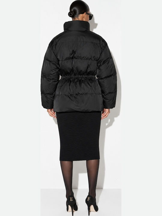 Elisabetta Franchi Damen Jacken Puffer Schwarze