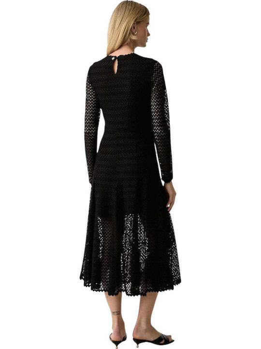 Midi Black Knitted Dress