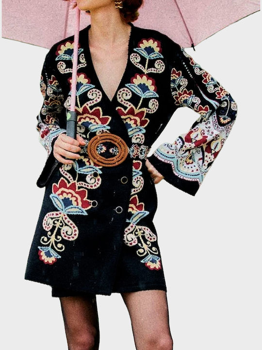 Mini Φόρεμα Πλεκτό Floral