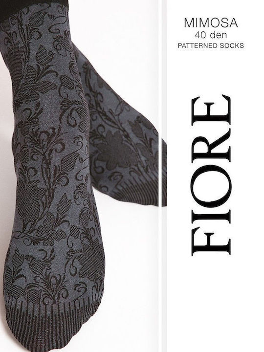 Fiore Damen Socken Grau