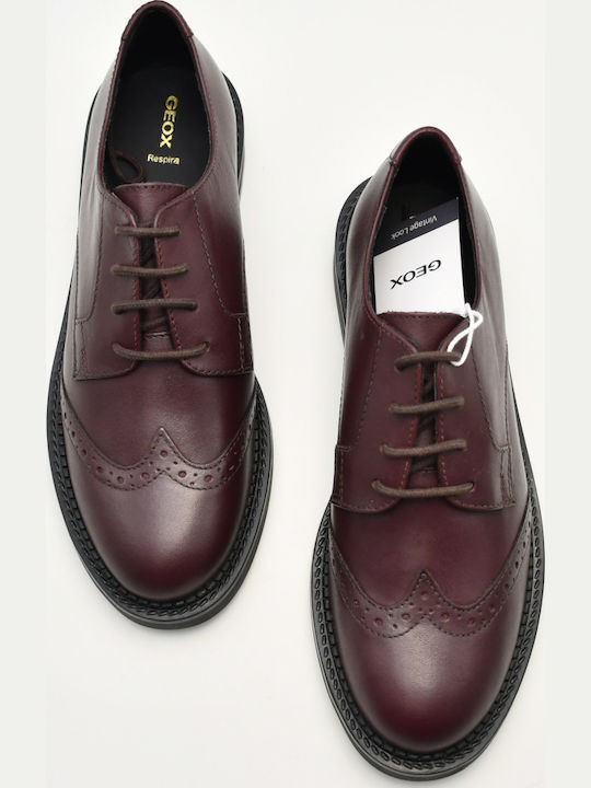 Serilda Damen Lederstiefeletten in Bordeaux