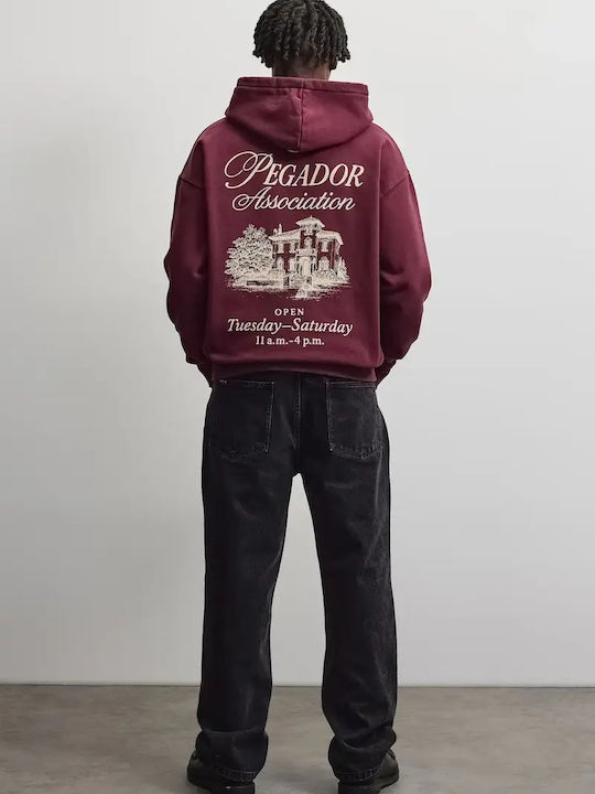 Суитшърт с качулка Dark Red