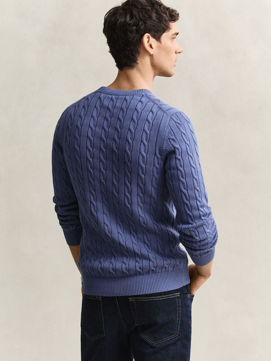 Long-Sleeve Light Blue Sweater