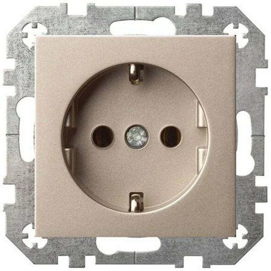 Liregus Single Floor Power Socket Green