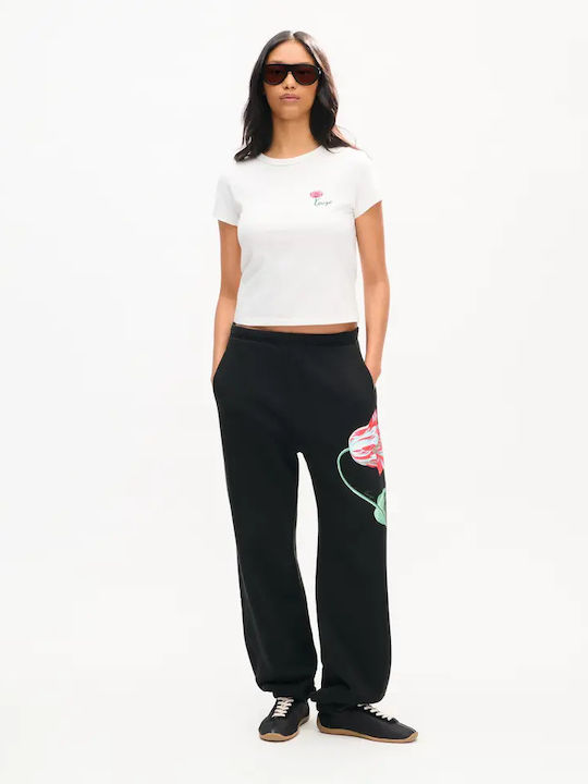 Tulip Women's Fabric Trousers Black