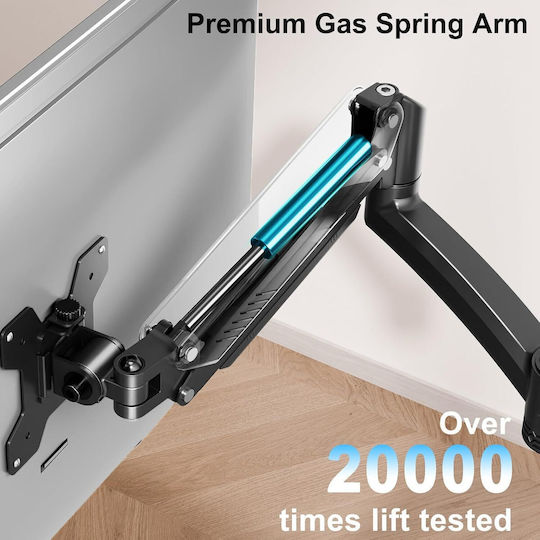 Microlink Βάση Γραφείου για 2 Οθόνες έως 27" (X002CBM2TP)