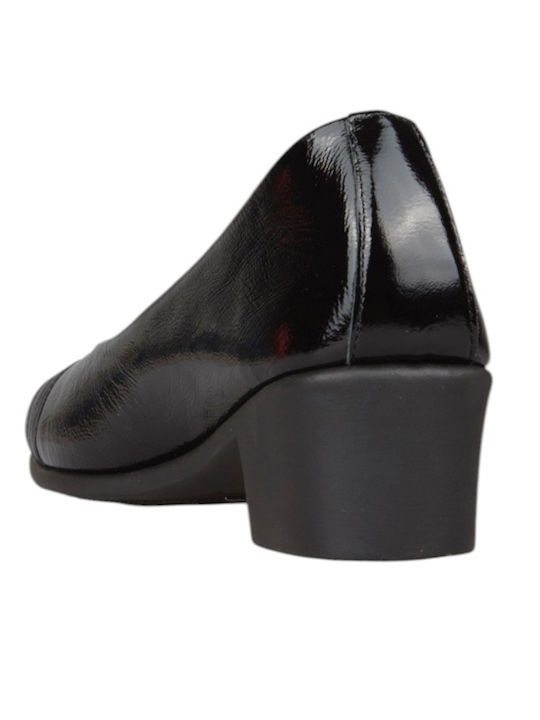 Pantofi cu Toc din Piele Negri