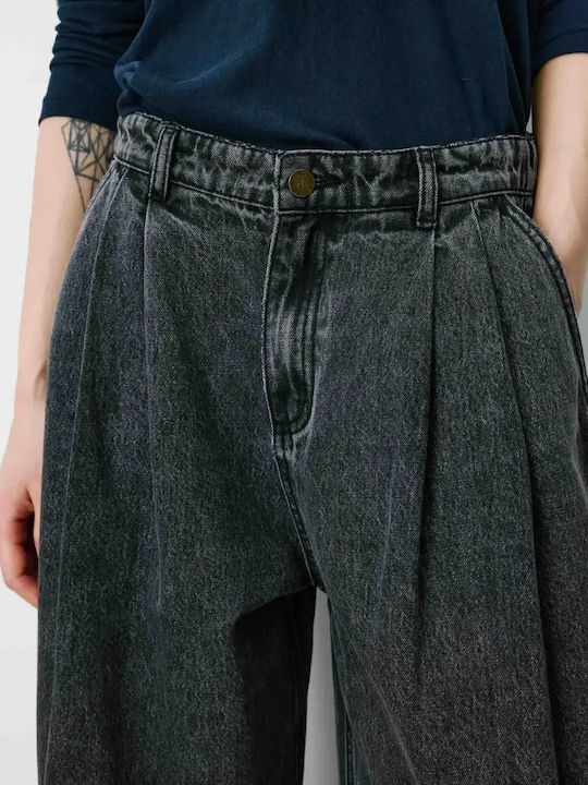 Γυναικείο Jean Παντελόνι σε Loose Εφαρμογή Μαύρο
