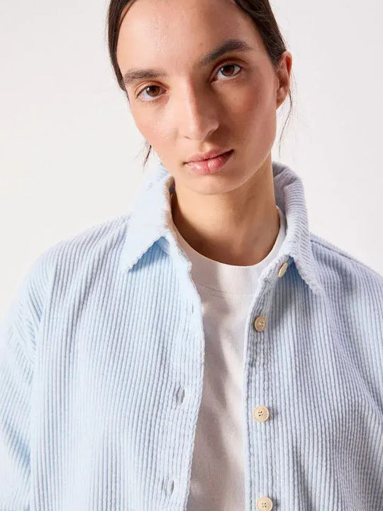 Long Sleeve Women's Corduroy Shirt Ciel