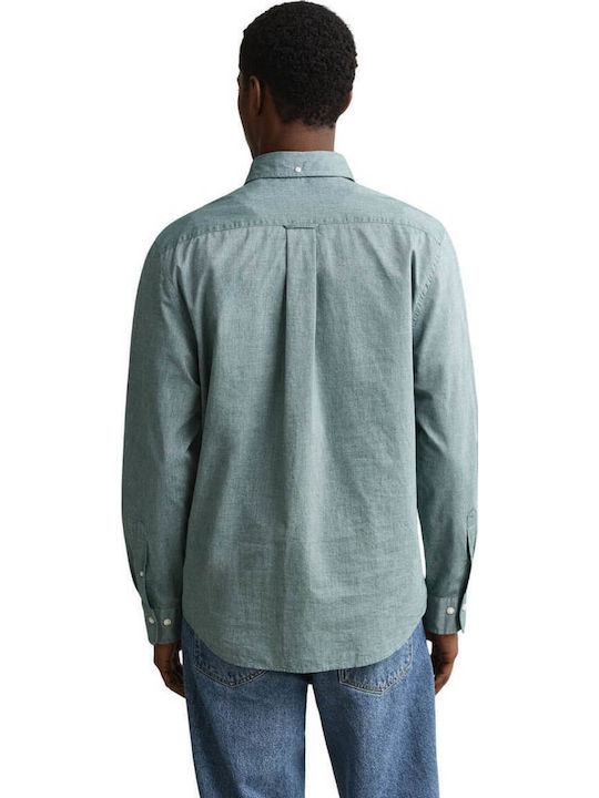 Gant Πουκάμισο Regular Fit Πράσινο