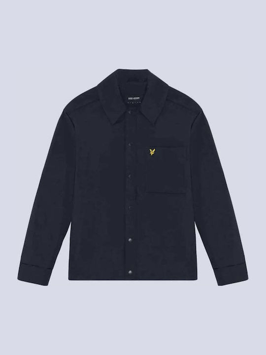 Langärmeliges Overshirt Dark Navy
