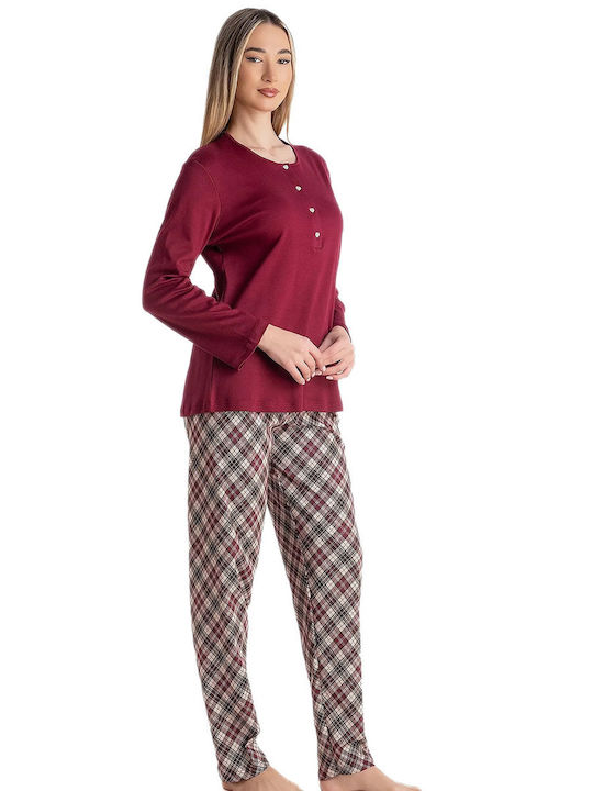 Relax Anatomic Winterliches Damen-Pyjama-Set Lila Relax Anatomic Winterliches Damen-Pyjama-Set Lila