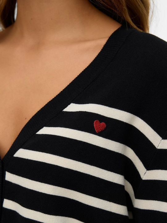 Women's Cardigan with Buttons Black