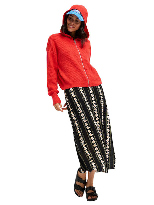 Women's Knitted Cardigan Red