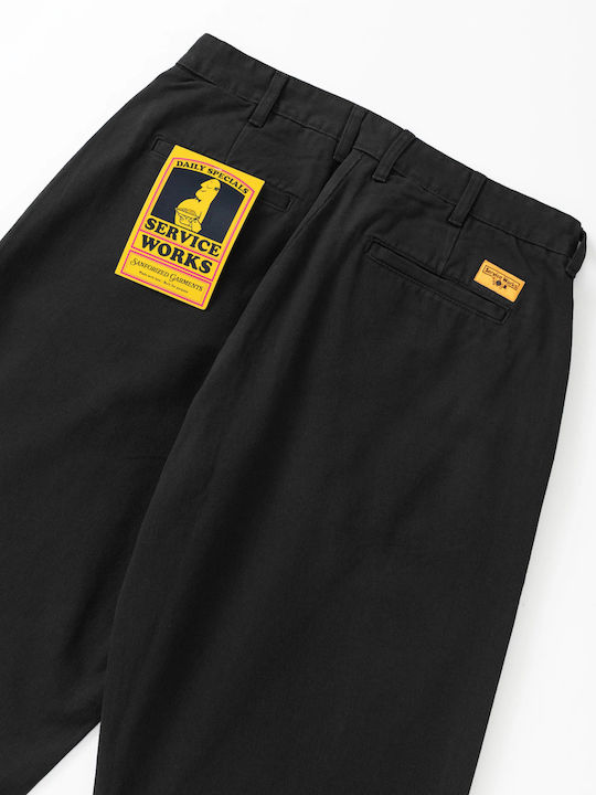Мъжки панталон Relaxed Fit Черен