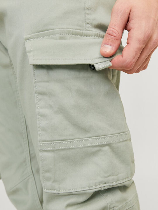 Ανδρικό Παντελόνι Cargo Ελαστικό Slim Fit Desert Sage