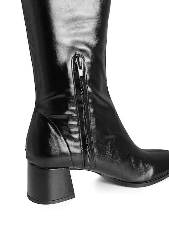 Damenstiefel mit Mittlerem Absatz Schwarz