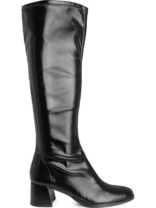 Damenstiefel mit Mittlerem Absatz Schwarz