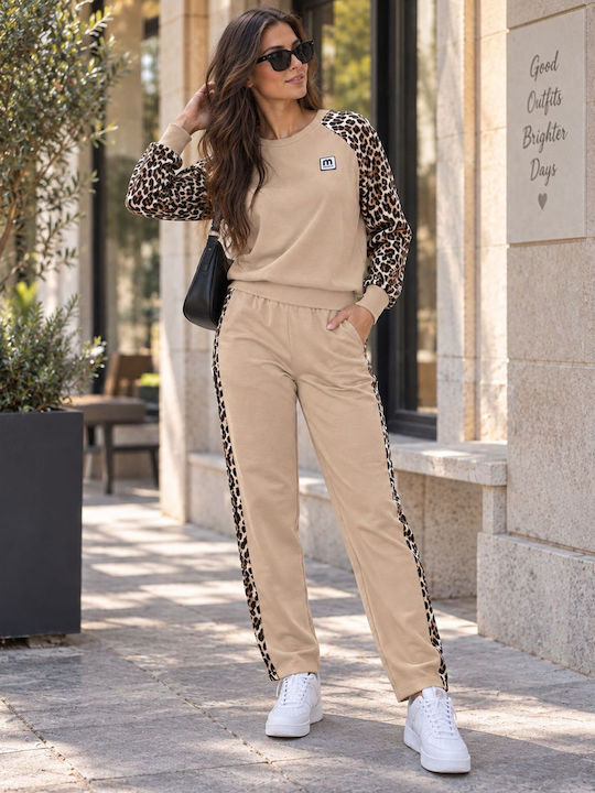 Beiges Jogginganzug-Set