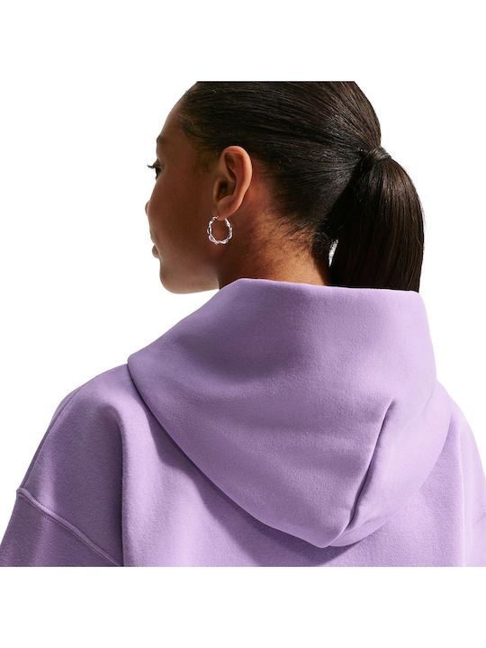 Hanorac Fleece pentru Copii cu Glugă Violet Sportswear Studio
