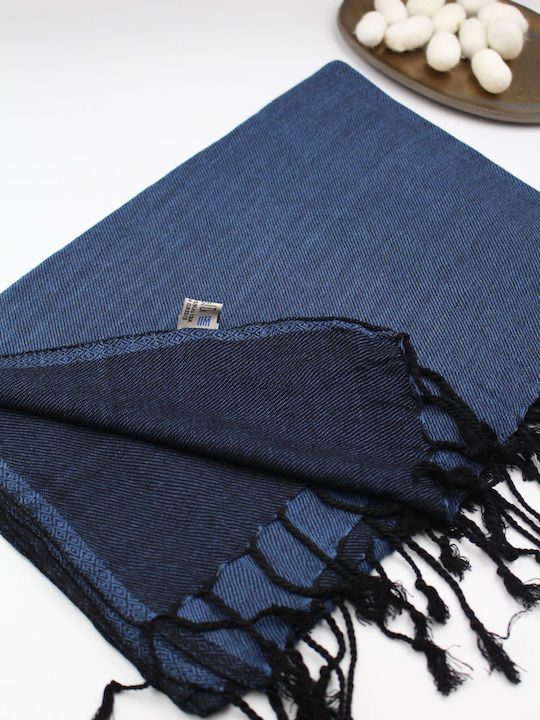 Women's Black Silk Scarf