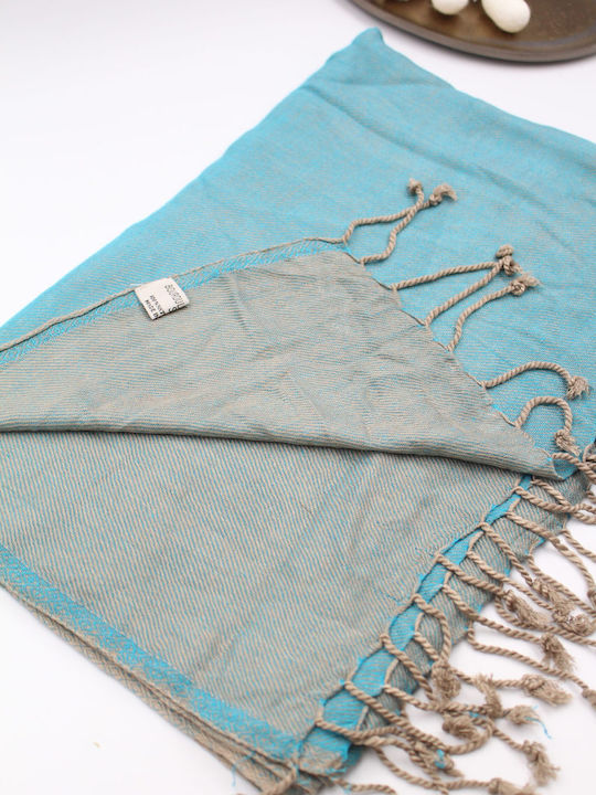 Women's Beige Silk Scarf