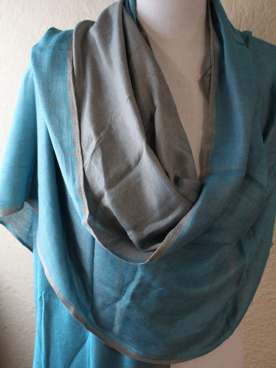 Women's Beige Silk Scarf