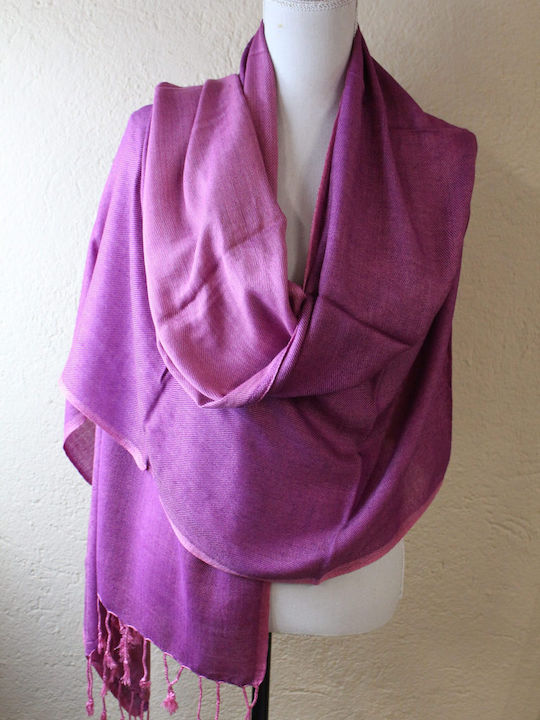 Women's Silk Scarf Purple
