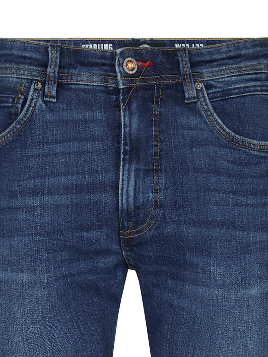 Blugi Bărbați Regular Straight Fit Albaștri
