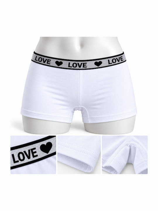 Roza Underwear Kids’ White Boxer Briefs