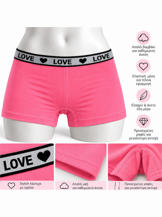 Roza Underwear Kids’ Boxer Shorts Dark Pink