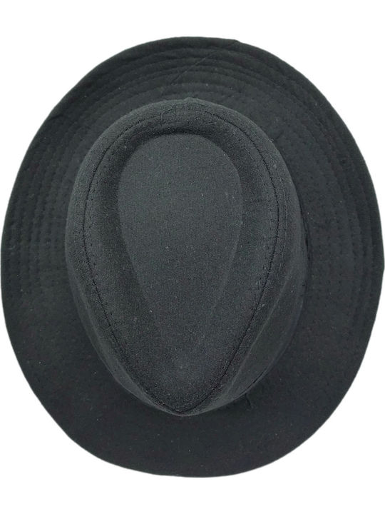 Brims and Trims Υφασμάτινo Καπέλο Καβουράκι Μαύρο