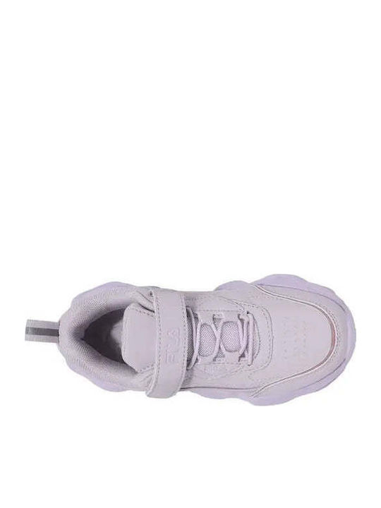 Kids Sneakers with Hoop & Loop Closure Purple