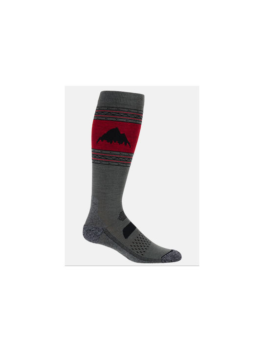 Burton Performance Men's Ski & Snowboard Socks Red 2 Pairs