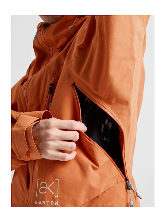Burton Ak Cyclic 307631-E7B Men's Gore-Tex Ski & Snowboard Jacket Orange