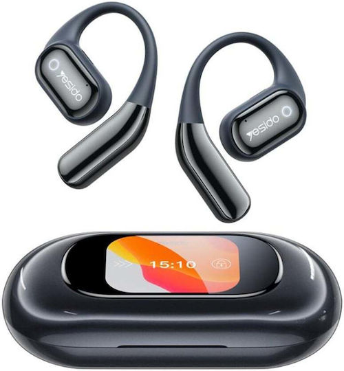 Căști Bluetooth Handsfree In-ear cu Husă de Încărcare Negre
