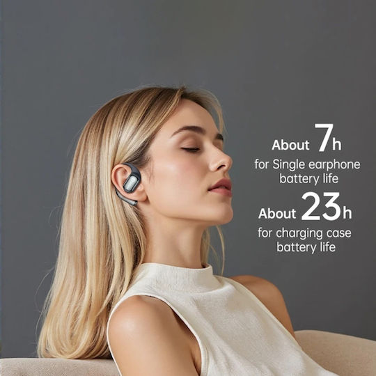 Căști Bluetooth Handsfree In-ear cu Husă de Încărcare Negre