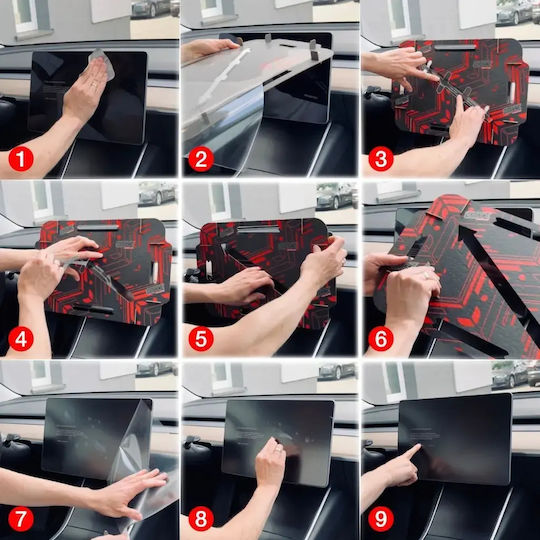 Μεμβράνη Ματ Grizzglass Cardisplay Easy Tesla Model X Facelift 2025-2026