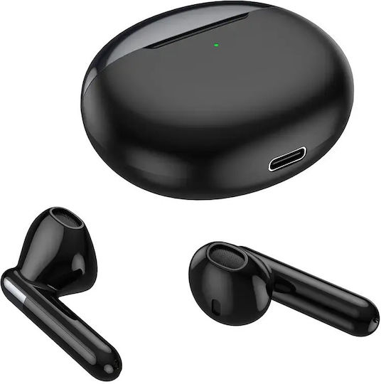 Jellico Căști Bluetooth Handsfree Earbud cu Husă de Încărcare Negre
